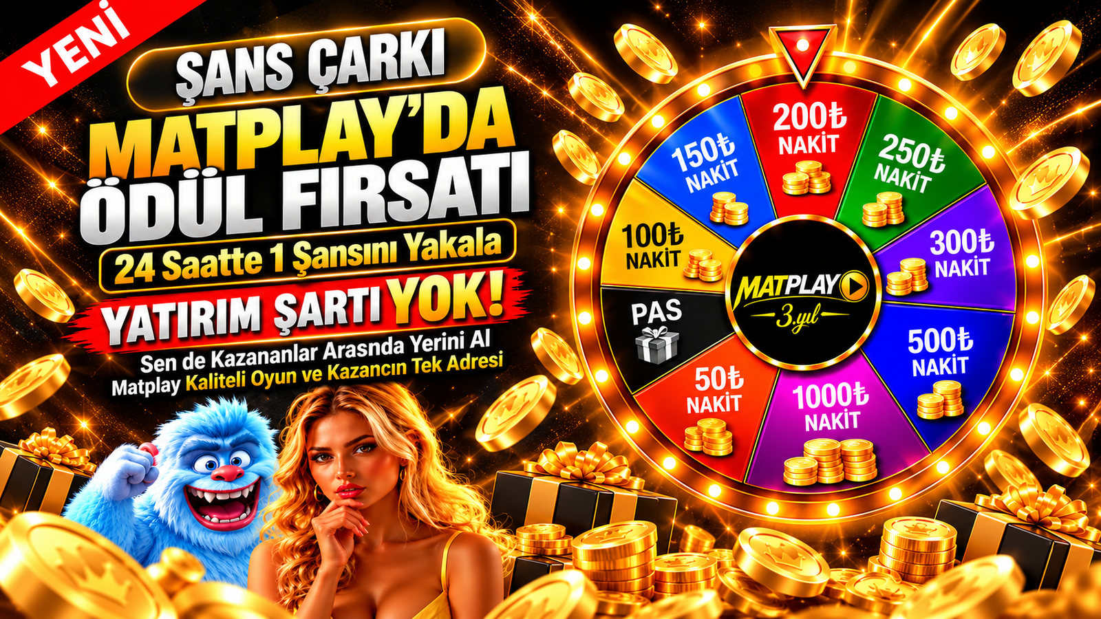 Matplay İlk Yatırıma Özel Bonus